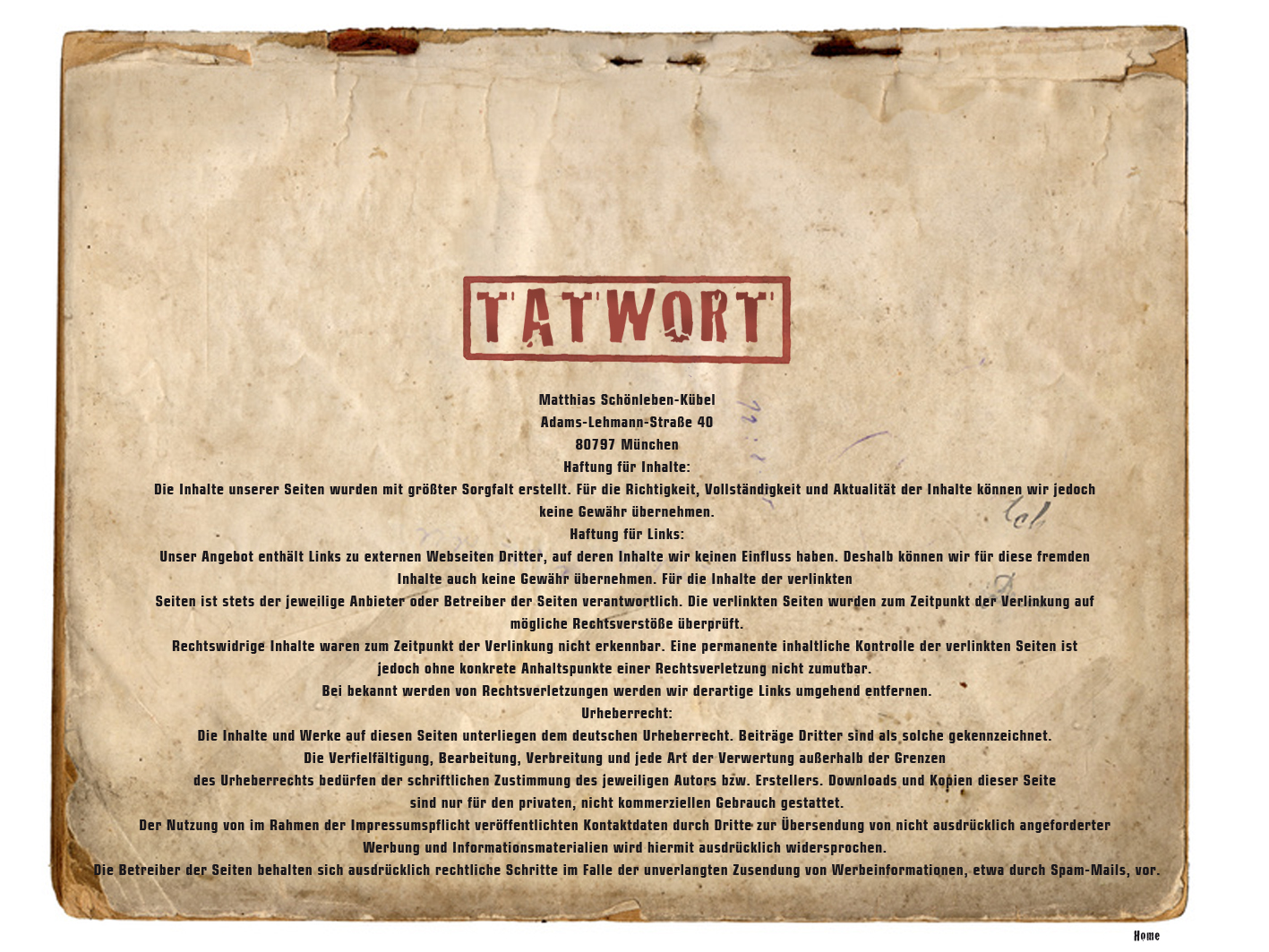 Impressum-tatwort.de